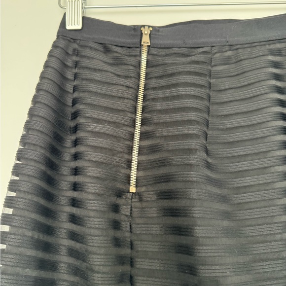 Bebe Black Mesh Pencil Skirt - Picture 4 of 5